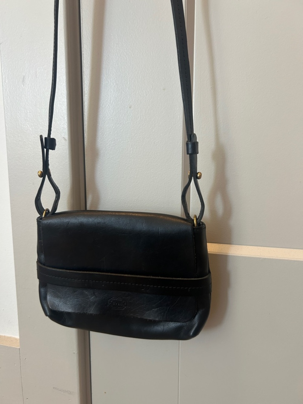 Clare V. LA Black Leather Crossbody Bag